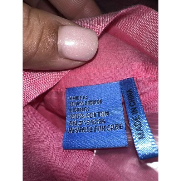 J.McLaughlin Size L Peony Rue 100% Linen Sheath Dress NWT $198 - Picture 3 of 8